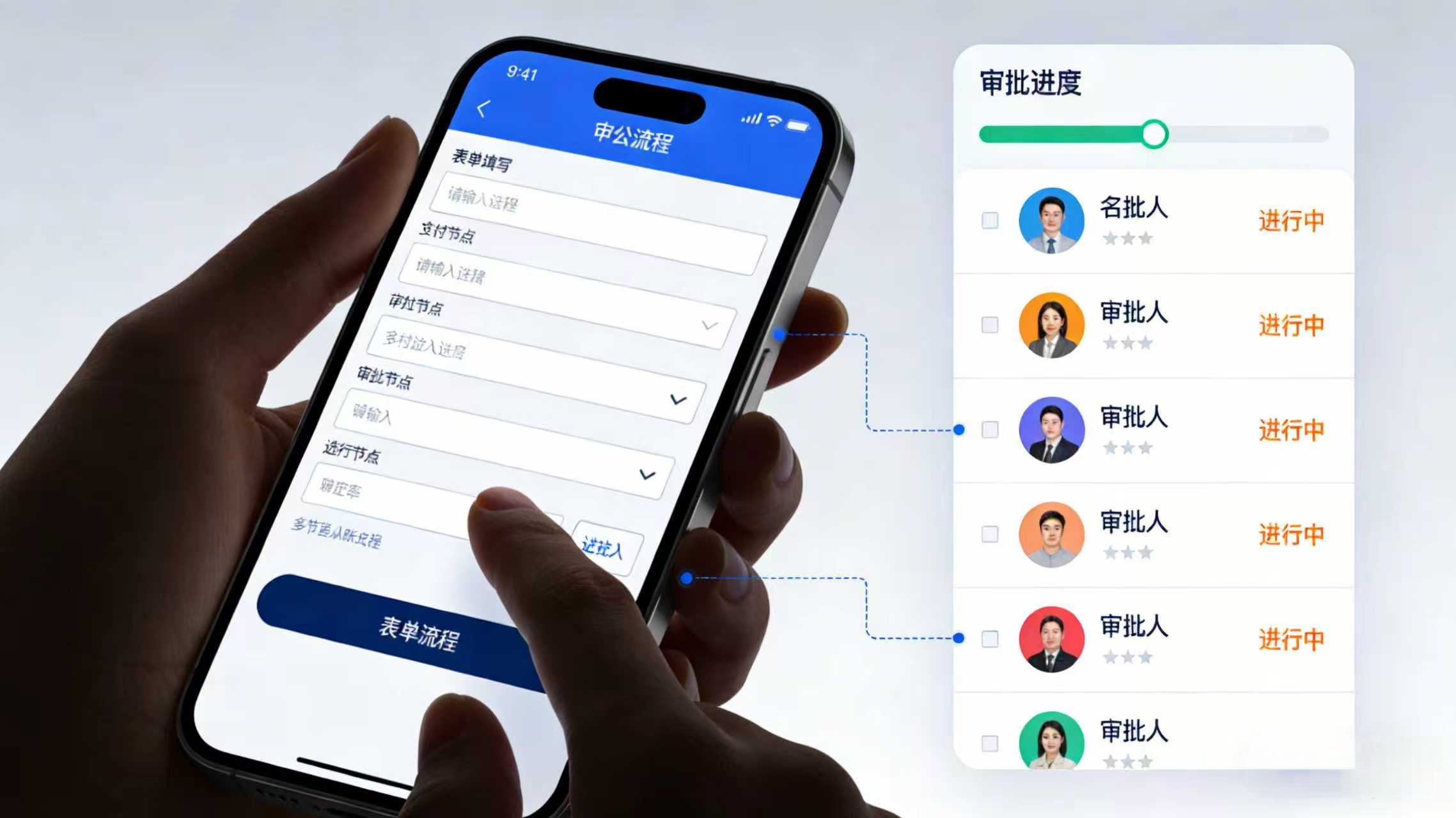 优企云移动审批界面