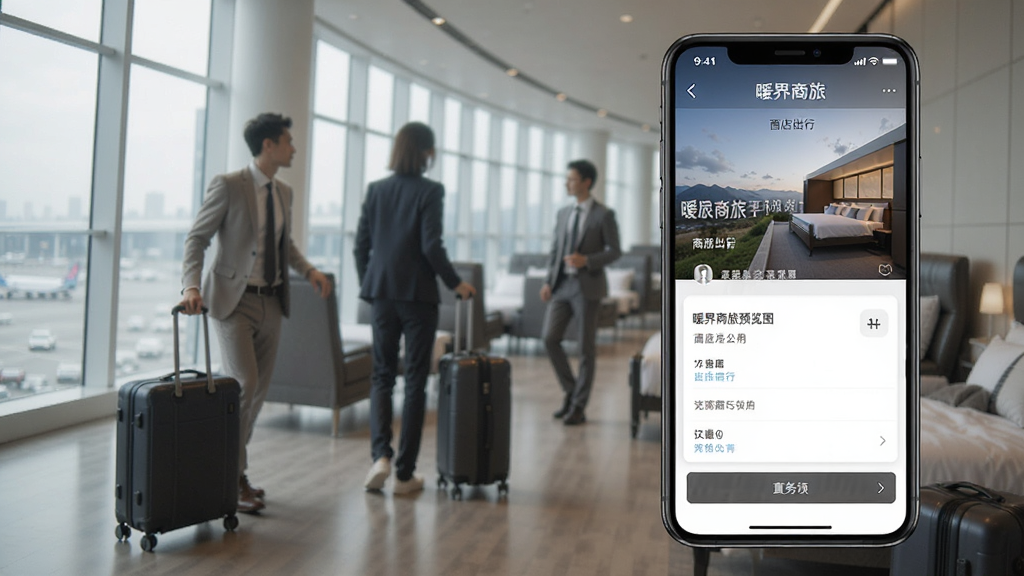 暖界商旅预览图 手机端酒店预订界面展示 商旅出行场景
