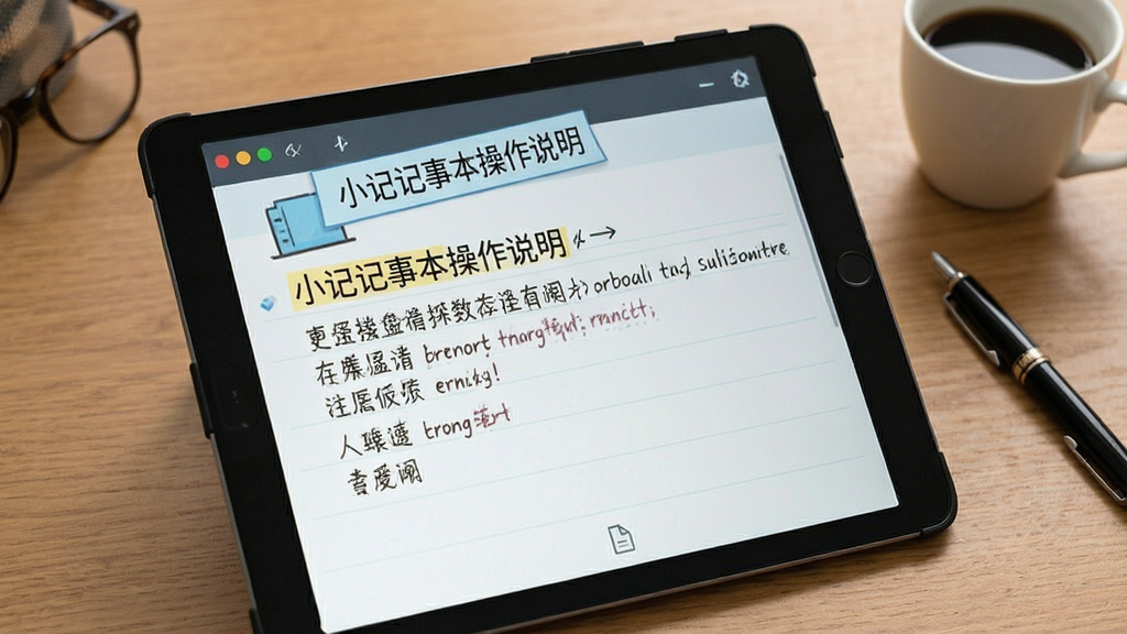 小记记事本操作说明界面展示