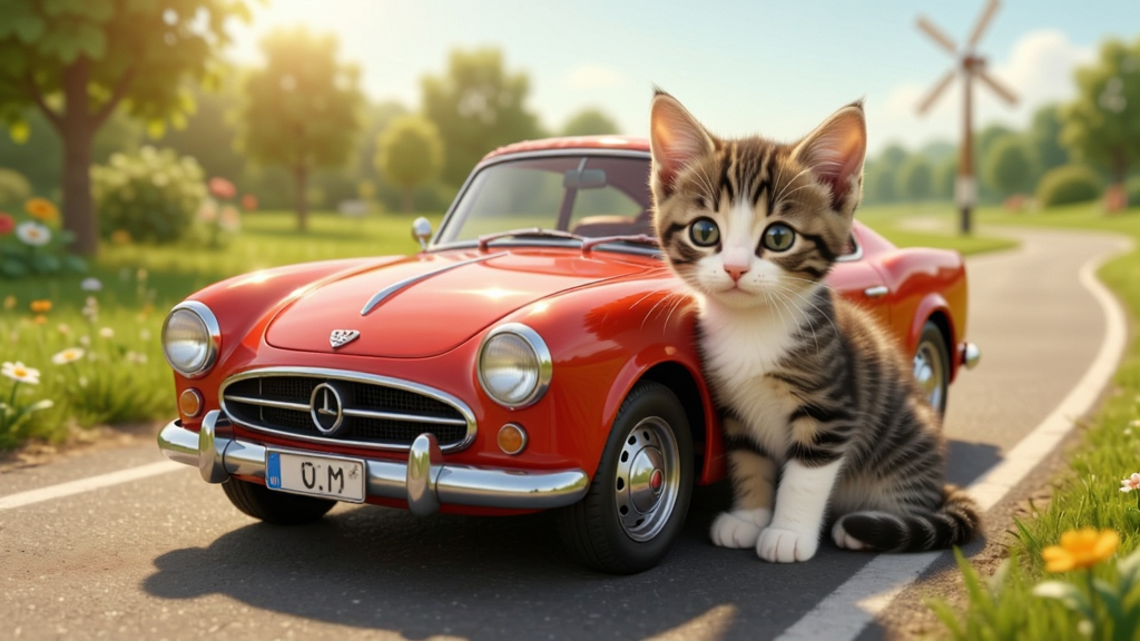 小猫爱车预览图