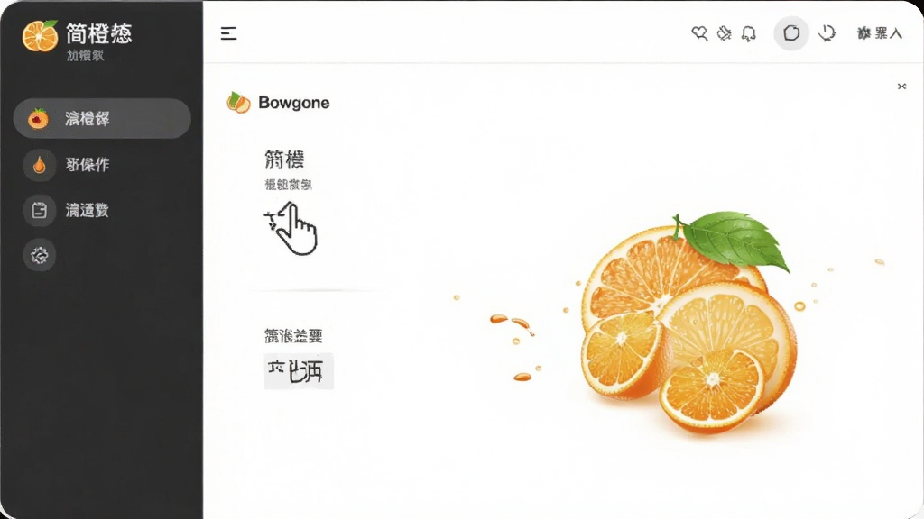 简橙功能操作界面